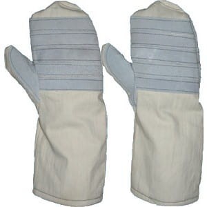 Rękawice piekarskie wzmacniane skórą